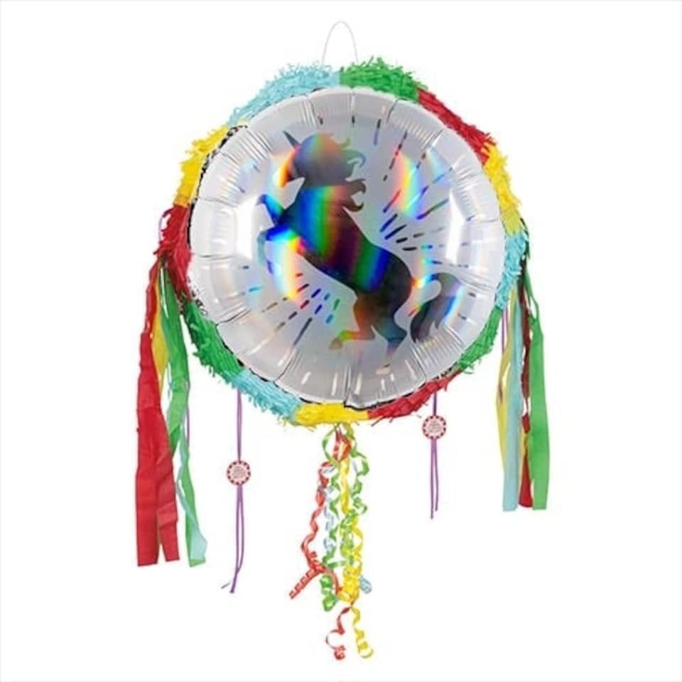 Unicorn Holographic Pull String Pinata