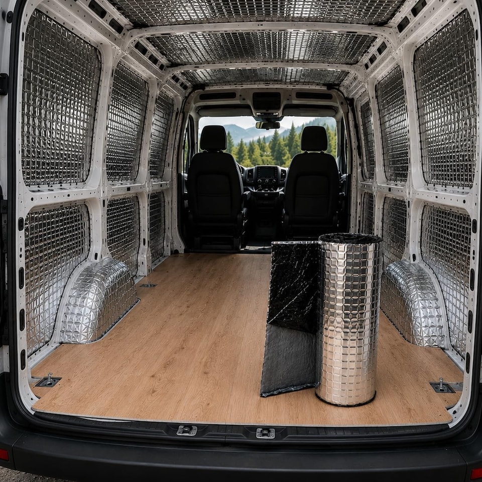 image 1 of 5M Sound Deadening Proofing Mat Roll - Car/Van Vibration Proofing