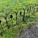 image 6 of Leaf Design Metal Garden Lawn Edging (45cm x 41cm) - 5 Panels