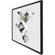 image 2 of Geometric squares & leaves (Picture Frame) Black | S
