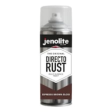Jenolite Directorust All-in-One Multi-Surface Paint - Espresso Brown Gloss - 400ml Spray Can