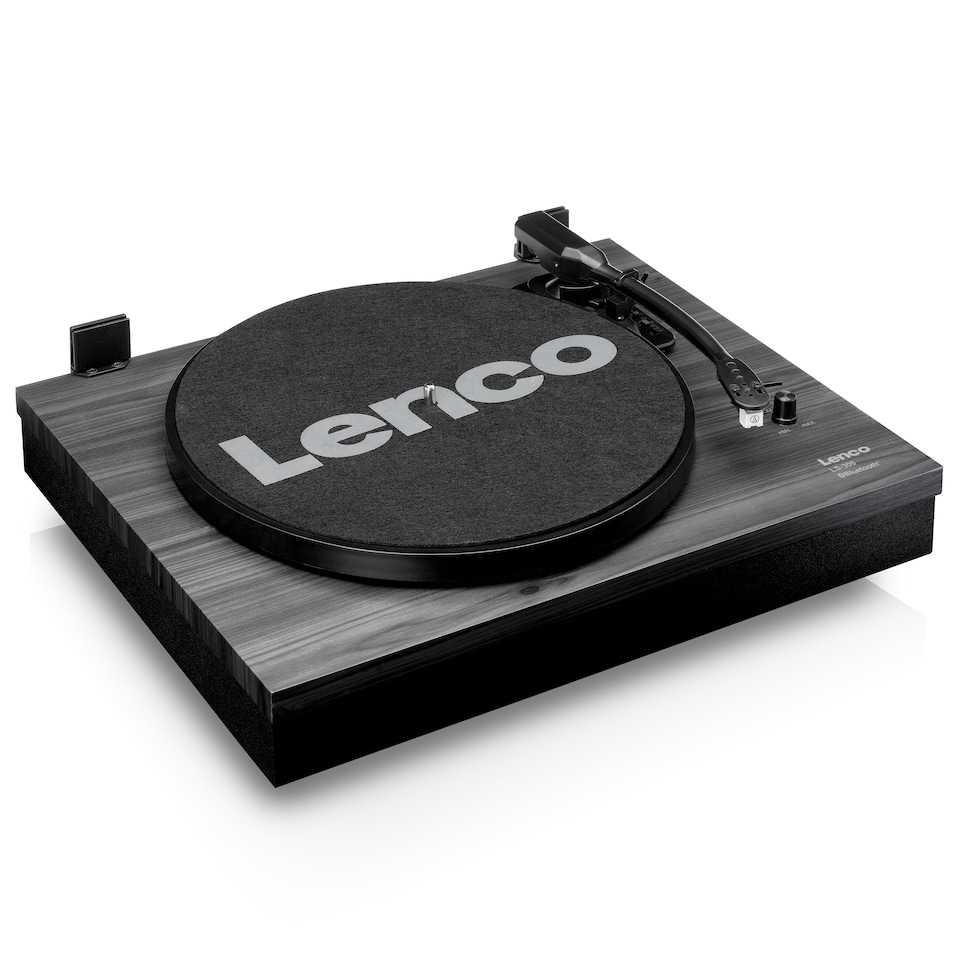 image 1 of LENCO LS-300BK - Turntable with Bluetooth and two separate speakers, black