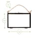image 3 of Nicola Spring Hanging Metal Photo Frame - 6" x 4" - Black
