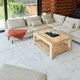 image 2 of NOVECRAFTO Vinyl Floor Tiles Self Adhesive – 12x24in Peel and Stick Waterproof Rectangular Flooring for Kitchen & Bathroom – White Marble Effect Design White | 5.57 sqm