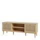 image 3 of Calasetta 2 Door 1 Shelf TV Unit in Rattan