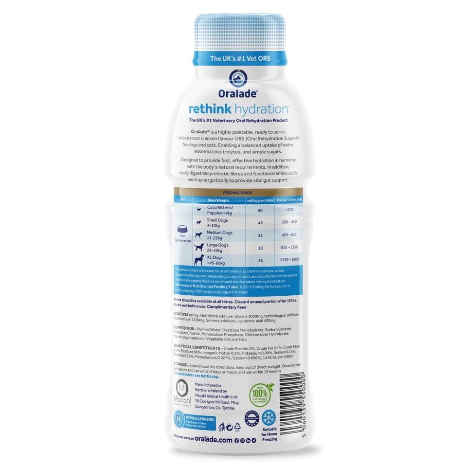 image 1 of Oralade Gi Support 500ml 3 Pack (3 x Single Bottles)