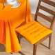 image 5 of Homescapes Orange Cotton Fabric 4 Napkins Set