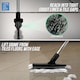 image 2 of Colour-Coded Angled Grout Brush with Handle 180° Swivel Tile & Corner Scrubber