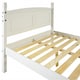 image 4 of Mercers Furniture Corona White 4'6" Double Low End Bed Frame Solid Wood Pine Wooden Bedroom 4ft6 with Mexican Styling