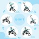 image 3 of HOMCOM 6 in 1 Trike, Kids Tricycle, Pedal Push Bike with Parent Handle, Removable Canopy, 5-Point Safety Belt, Storage, Footrest, Brake, for 1-5 Years Toddler, Green
