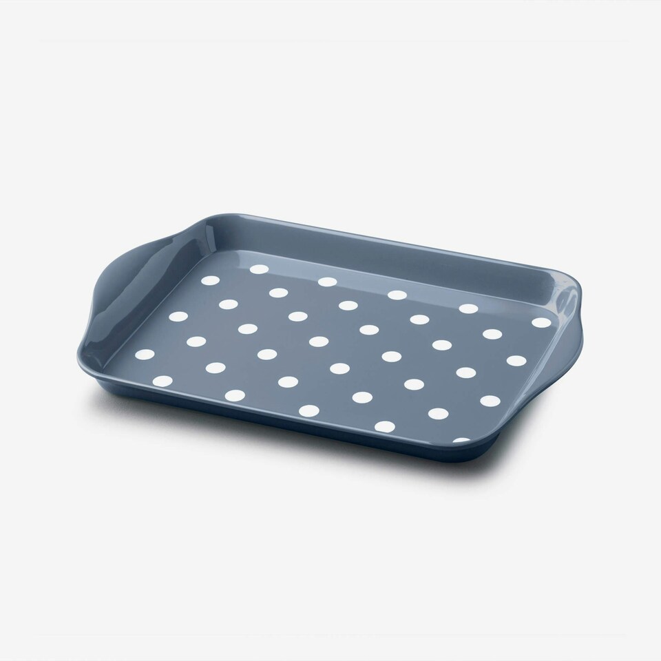 image 1 of Melamine Dotty Tray, Mini | Green | Forest Green