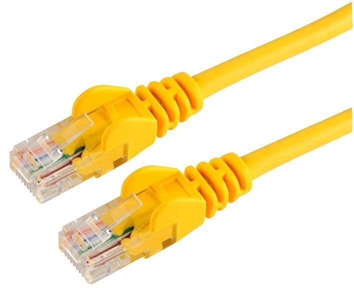 PRO SIGNAL - 2m Yellow Cat5e Snagless UTP Ethernet Patch Lead