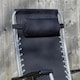 image 4 of Pair of Multi Position Garden Gravity Relaxer Chair / Sun Lounger - BLACK/SILVER