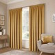 image 1 of Montreal 114cm x 137cm Gold Taped Top Curtains | Gold | Gold | 1