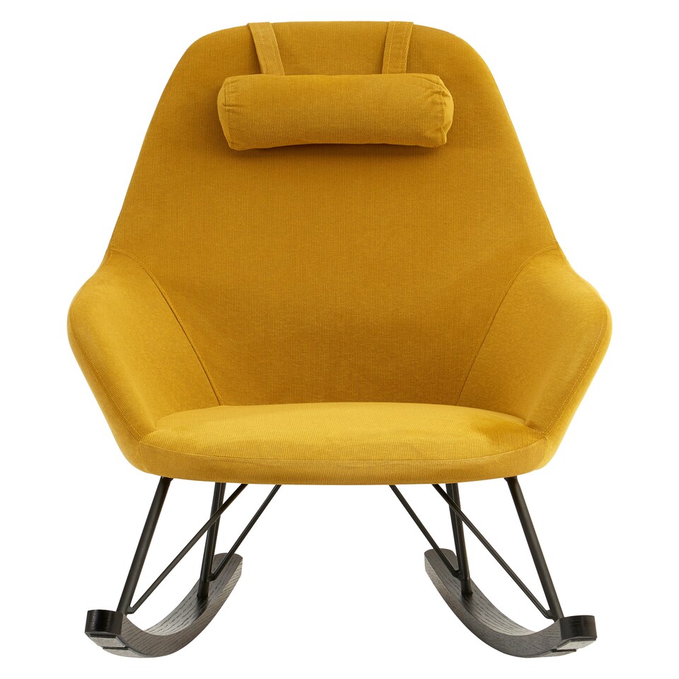 image 1 of Interiors by Premier Kolding Yellow Rocking Chair Yellow