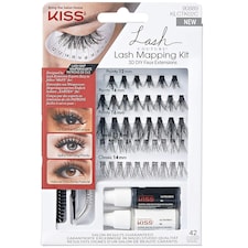 Kiss 3D DIY Faux Lash Mapping Kit Eyelash Extensions (2 x 2g)