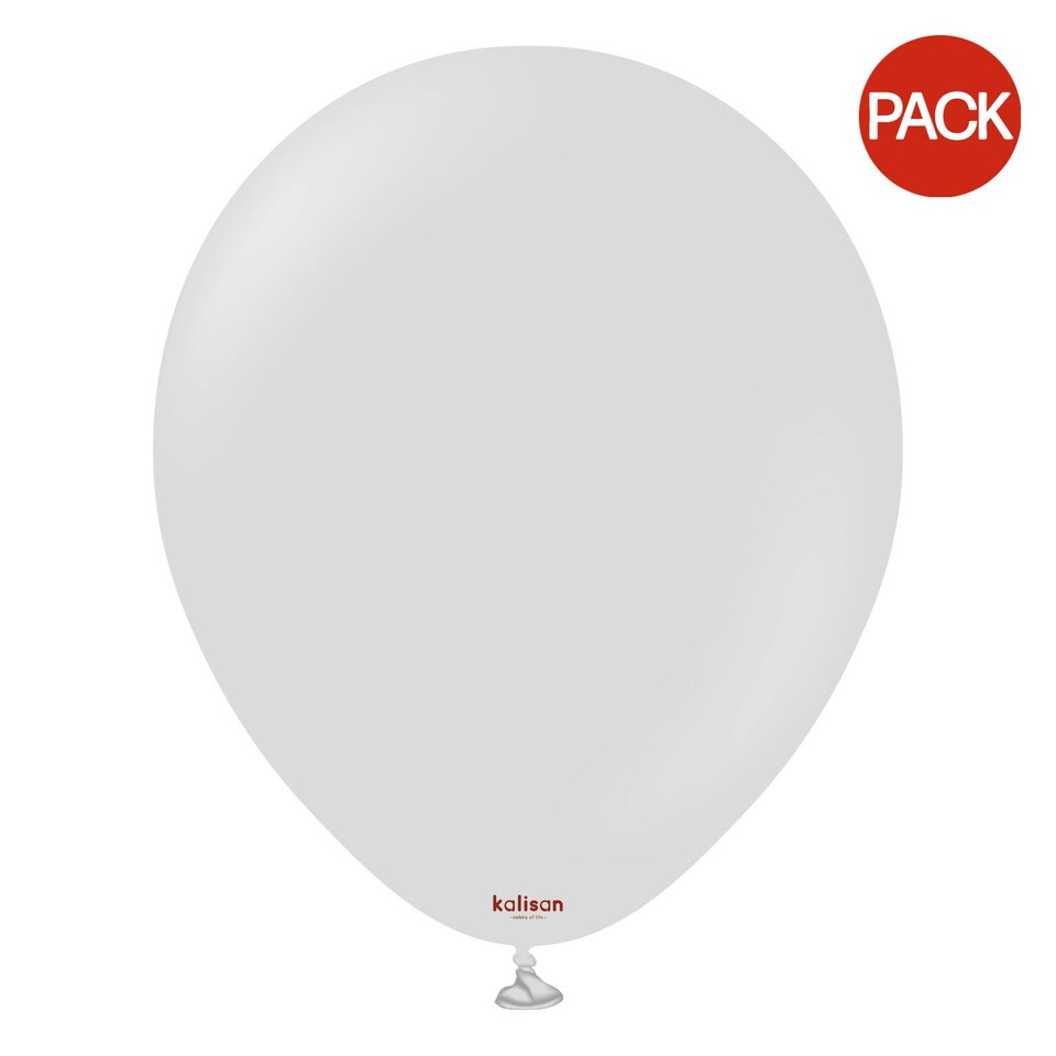 Kalisan Latex Retro Balloons (Pack of 2) - Smoke - One Size
