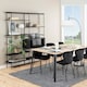 image 5 of Angus Bookcase with 1 Sliding Door & 5 Shelves in Black