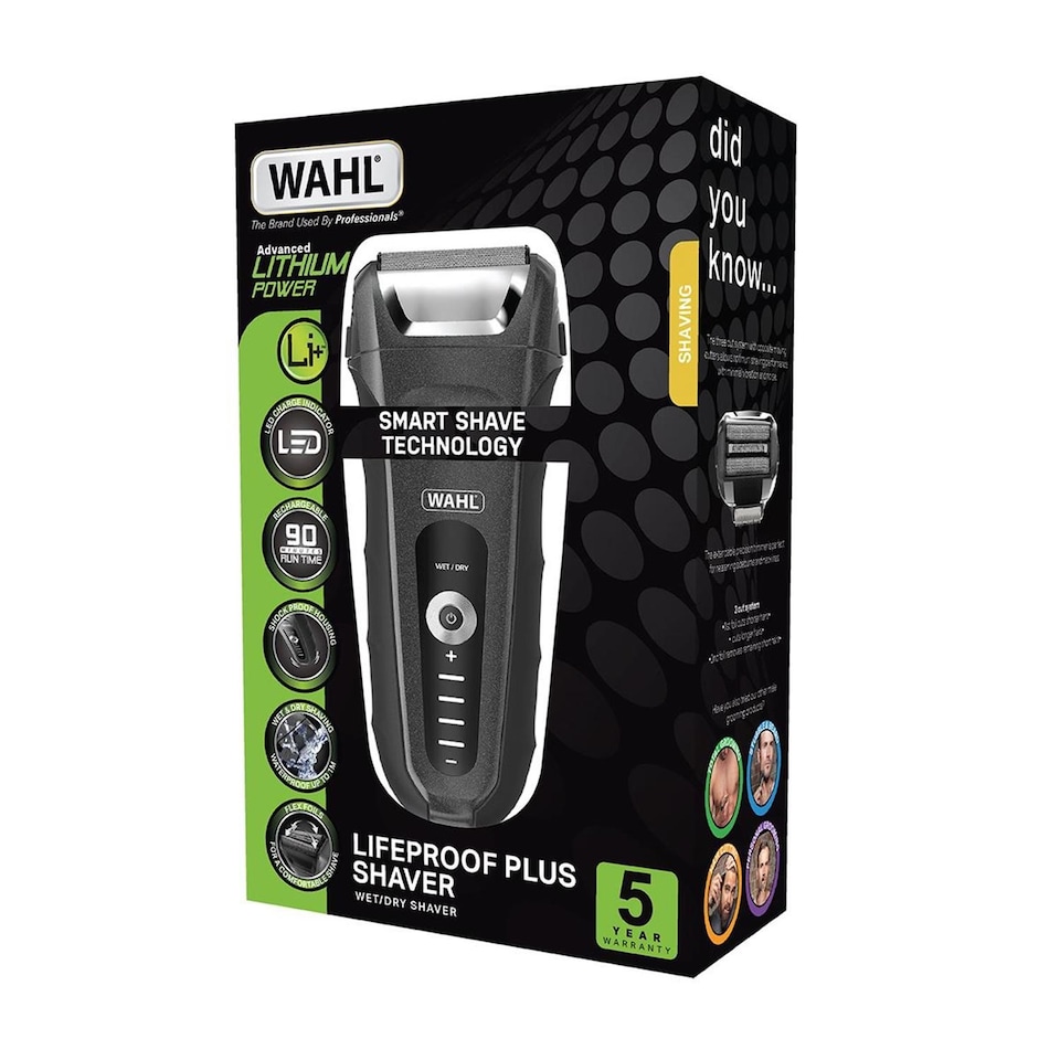 image 1 of Wahl Cordless Lifeproof Plus Wet Dry Shaver Grooming Set 0.1mm 7061-917