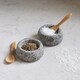 image 2 of Garden Trading Set of 2 Granite Salt & Pepper Pots