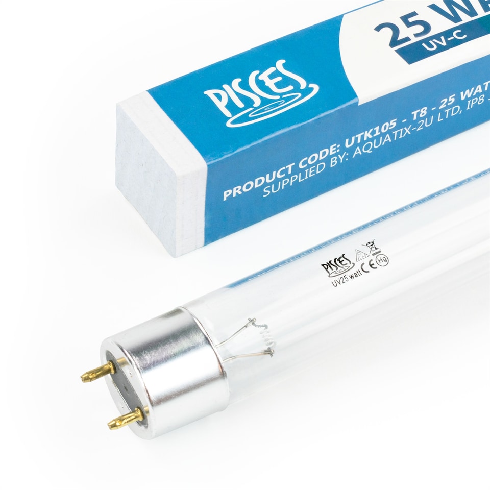 image 1 of Pisces 25w Watt T8 Replacement UV Light 450mm Bulb for Pond Filters