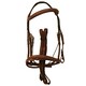 image 2 of Avignon Padded Leather Horse Bridle - Havana - X Full