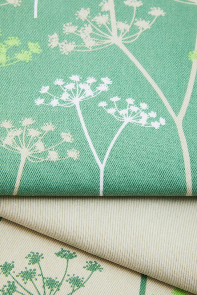 image 1 of Interiors by Premier Set of 3 Floral Cotton Tea Towels, 3 Piece Kitchen Towel Set, Highly Absorbent Tea Towels, Colourful Towels | Green | 3