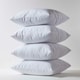 image 2 of Homescapes Terry Towelling Waterproof Pillow Protectors - 80 x 80 cm - Pack of 4 White