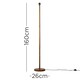 image 3 of ValueLights Modern Dark Wood Floor Lamp Base