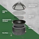 image 5 of VonHaus Fire Pit MgO Material Use Wood or Charcoal