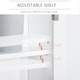 image 5 of kleankin Bathroom Mirror Cabinet Wall Mounted Storage Cupboard W/ Double Door