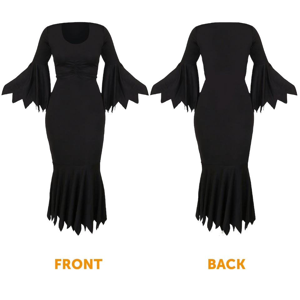 image 1 of Black Gothic Dress Costume Black | XL