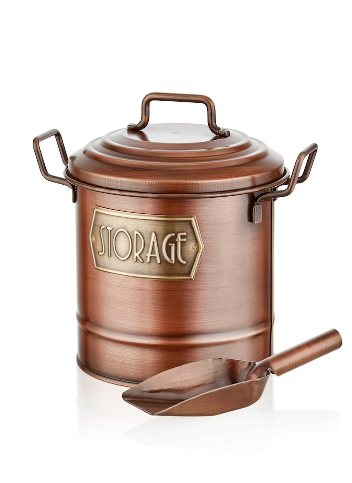 image 1 of Copper Kitchen Storage Bin