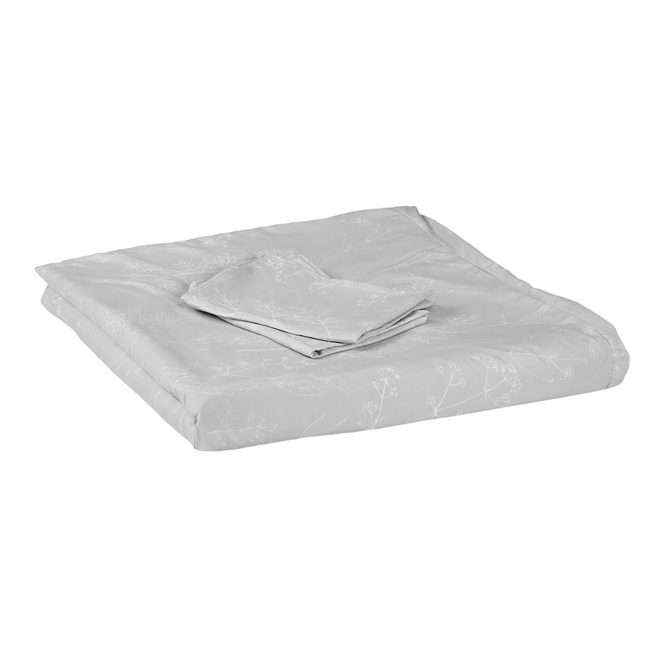 image 1 of Living and Home 3Pcs Duvet Cover and Pillowcases Bedding Set,Branch Print DesignSmall Double- Grey | Grey | Double