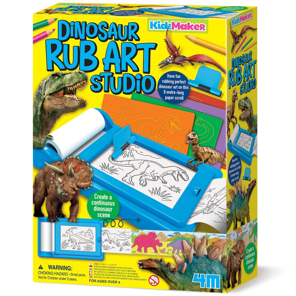 image 1 of KidzMaker - Dinosaur Rub Art Studio