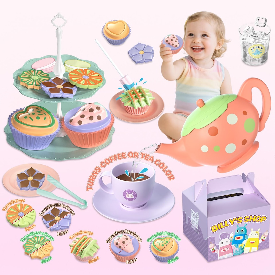 image 1 of 3-in-1 Color Changing Tea Party Set