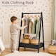 image 4 of Junior Vida Kids Bedroom Furniture Space Saving Foldable Clothing Rack - Black