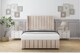 image 2 of Sloomy Melbourne Sand Naples Divan Bed Base No Drawers With 54 Inch Wingback Headboard & 12 Inch Matching Footboard | Cream | Sand | Super King | 1