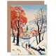 image 1 of Winter Village Snow Sunshine Birthday Him Her Card