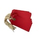 image 2 of Box of 1000 Red Strung Tags 120mm x 60mm