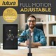 image 5 of Futura Single Monitor Arm Desk Mount, Adjustable Stand for 13-32 Inch Screens Full Motion | Black | Black | 1