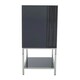 image 2 of Interiors by Premier Grey Hi Gloss Cabinet Grey