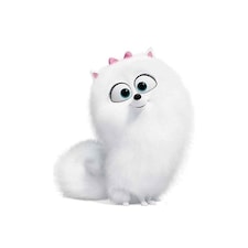 Gidget Fluffy White Dog Secret Life of Pets Star Mini Cardboard Cutout 78cm