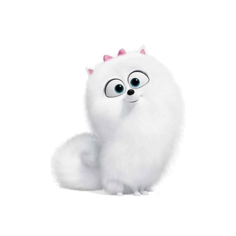 Gidget Fluffy White Dog Secret Life of Pets Star Mini Cardboard Cutout 78cm