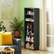 image 2 of HOMCOM 6 Tier Bookshelf, Freestanding Bookcase with Adjustable Shelves, Black
