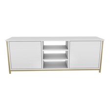 Decorotika Otis for TV's up to 63 inches with Cabinet and Open Shelves