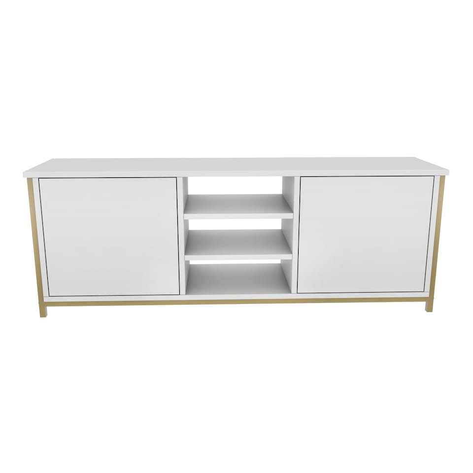 image 1 of Decorotika Otis  for TV's up to 63 inches with Cabinet and Open Shelves