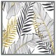 image 1 of Gold & black leaves (Picture Frame) Grey | S