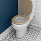 image 6 of Harbour Housewares Soft Close Wooden Toilet Seat - Light Oak | Brown | Light Oak