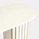 image 4 of OHS Madison Console Table Ribbed Engineered Wood Entryway Display Desk | Cream | Cream
